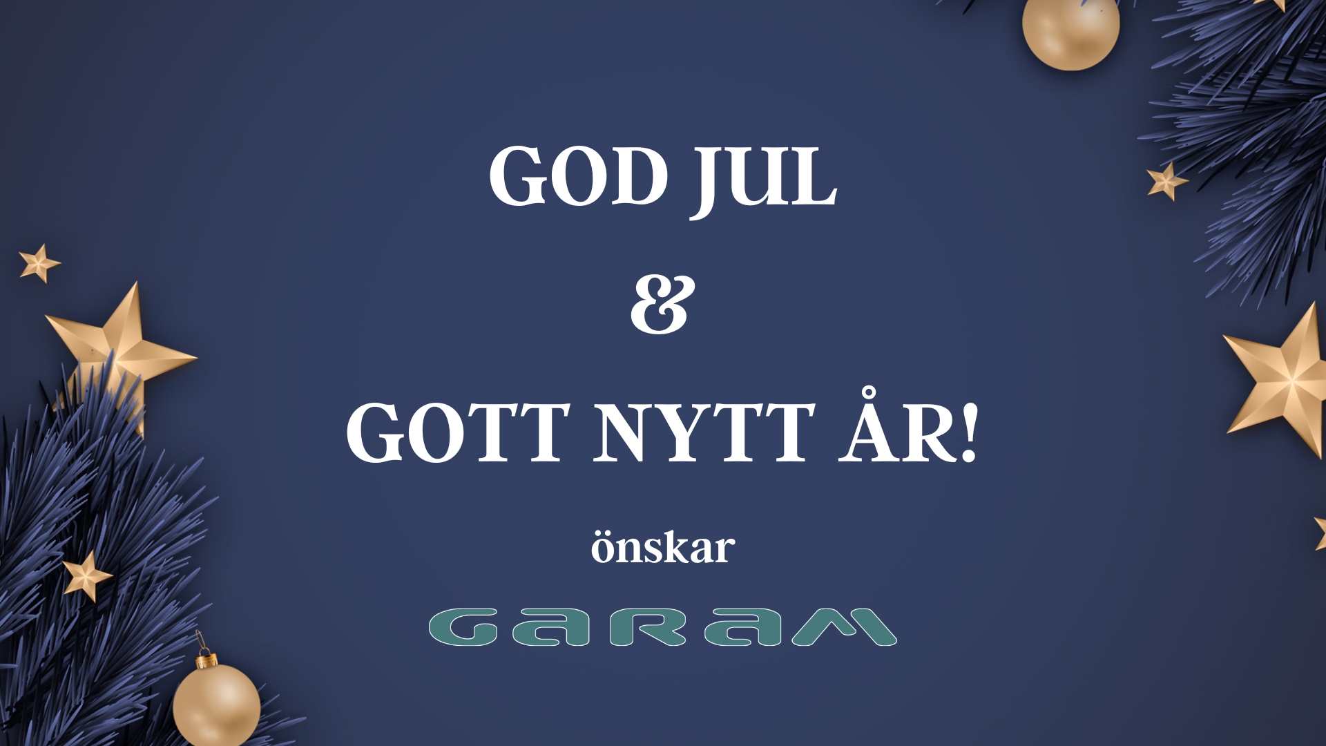 God Jul & Gott Nytt År!