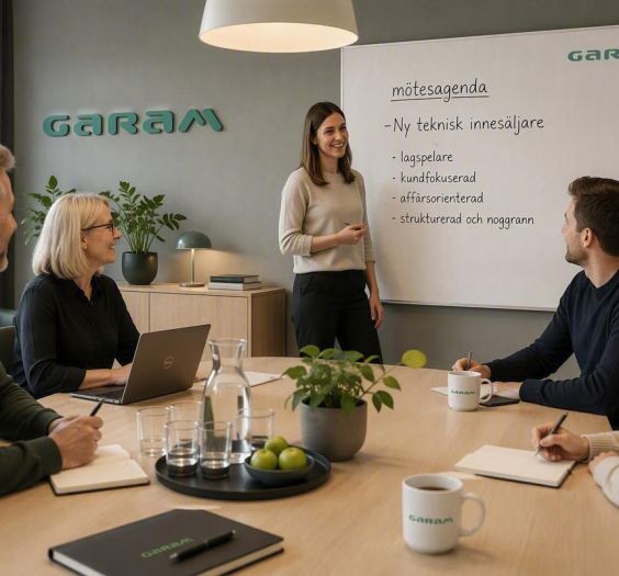 Garam söker teknisk innesäljare